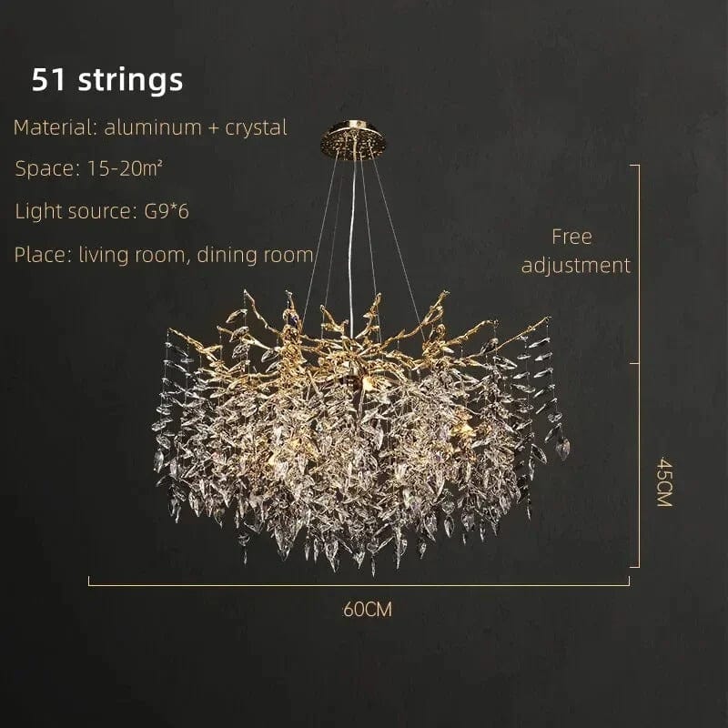 Crystalline Luxe Chandelier