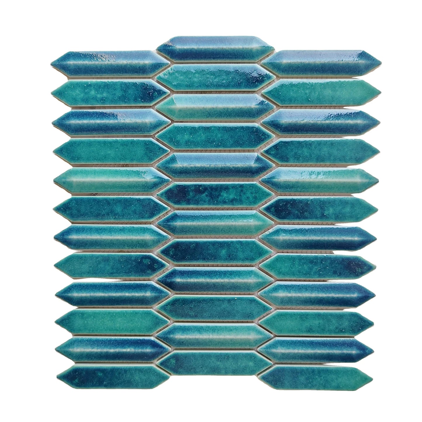 Starry Blue 3D Arrow Shape Mosaic Tile