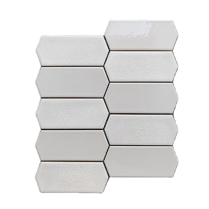 Bone White Hexagon Mosaic Tile