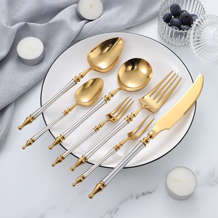 Noble Golden Cutlery Set