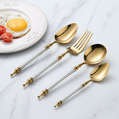 Noble Golden Cutlery Set