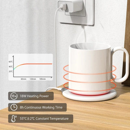 Hot Electric Mug (w/ wireless phone charging)