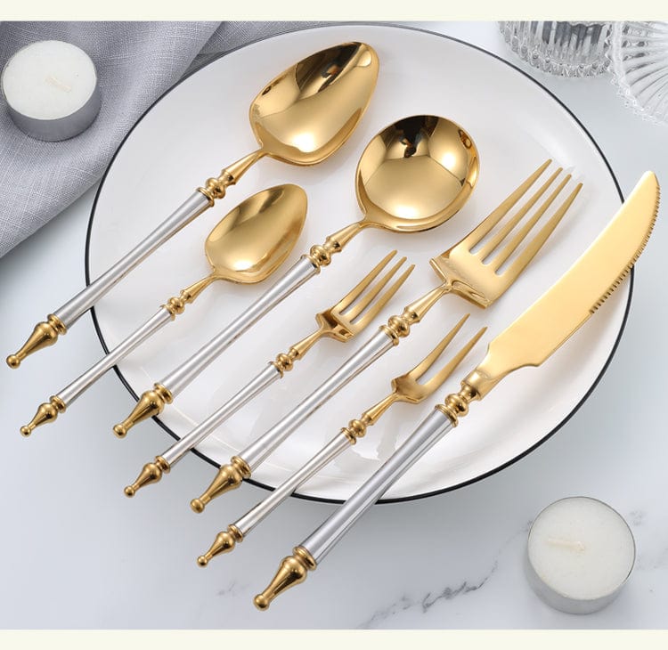 Noble Golden Cutlery Set