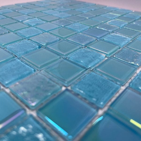 Sky Blue Crystal Swimming Pool Mosaic Tiles