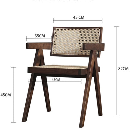 Japandi Rattan Dining Chair