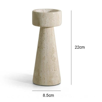 Stone Marble Candle Holder