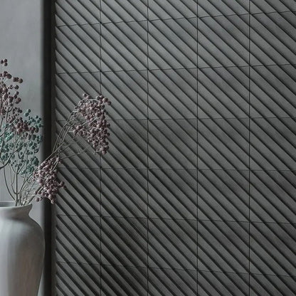 Oblique Lines 3D Concrete Wall Panel