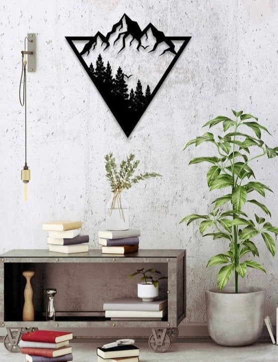 Mountain Triad Metal Wall Art