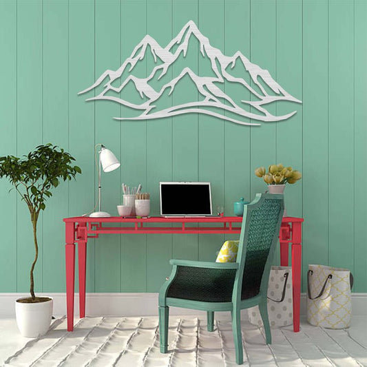 Mountain Range Metal Wall Art