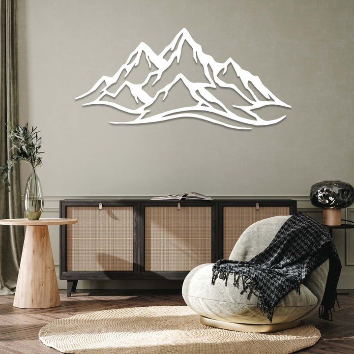 Mountain Range Metal Wall Art