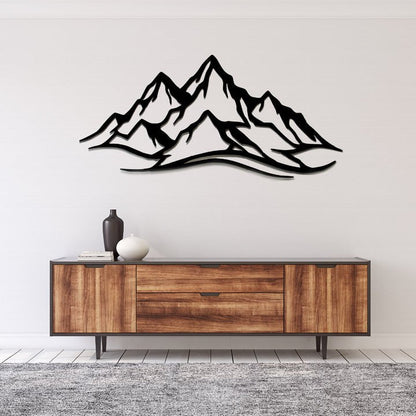 Mountain Range Metal Wall Art