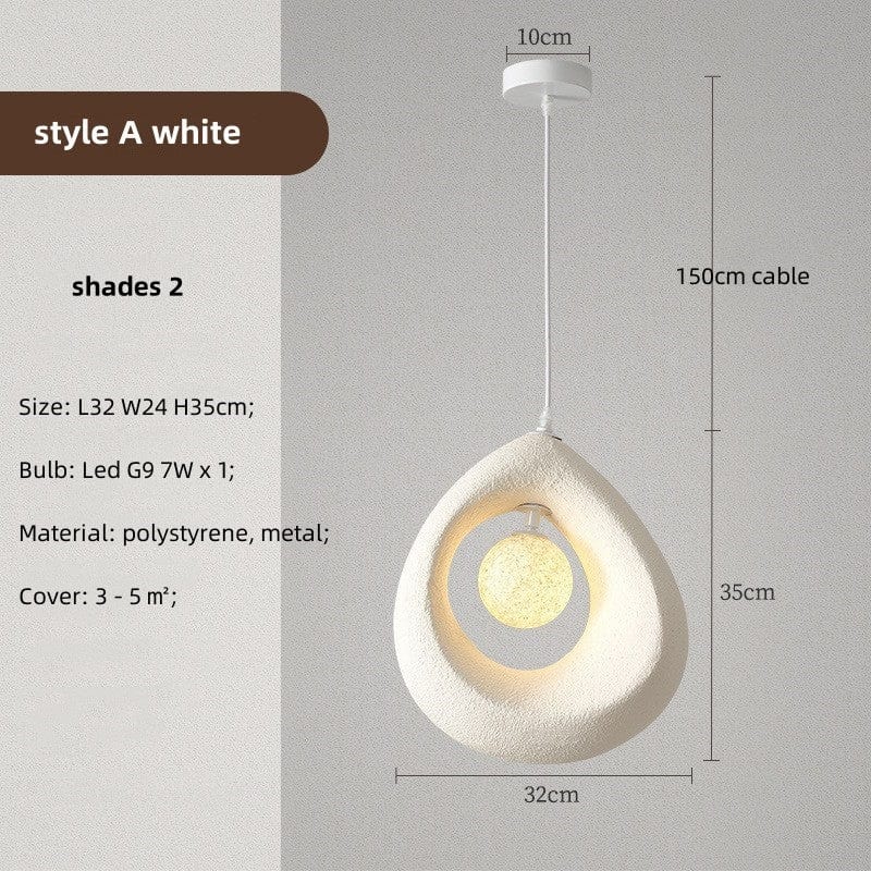 Circular Wabi Sabi Pendant Light