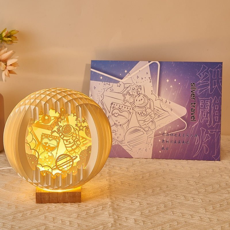 Paper Carving Creative 3D Small Night Lamp Creative Home Decor