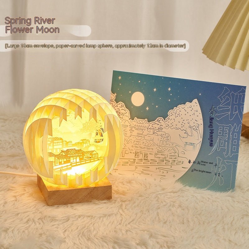 Paper Carving Creative 3D Small Night Lamp Creative Home Decor