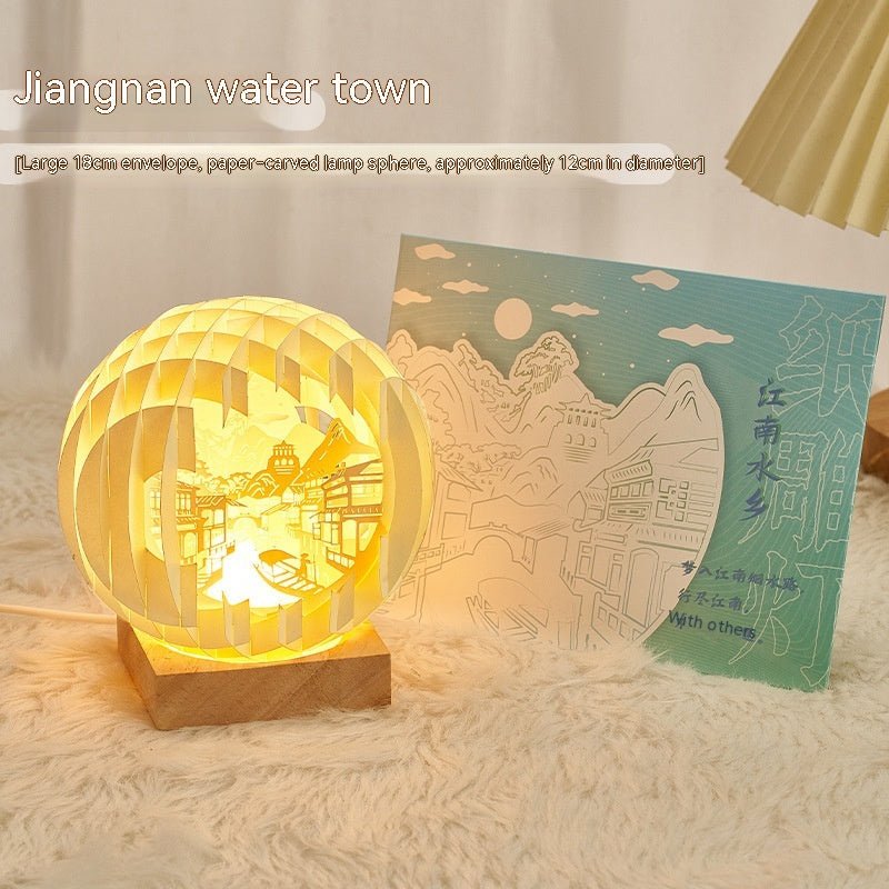 Paper Carving Creative 3D Small Night Lamp Creative Home Decor