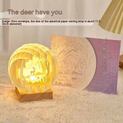 Paper Carving Creative 3D Small Night Lamp Creative Home Decor