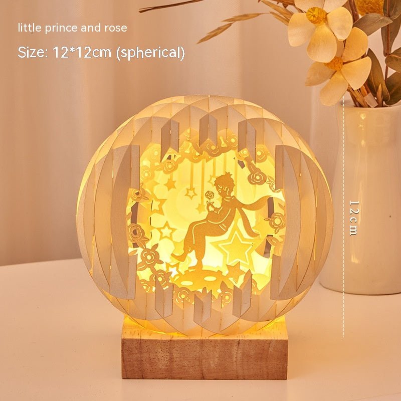 Paper Carving Creative 3D Small Night Lamp Creative Home Decor