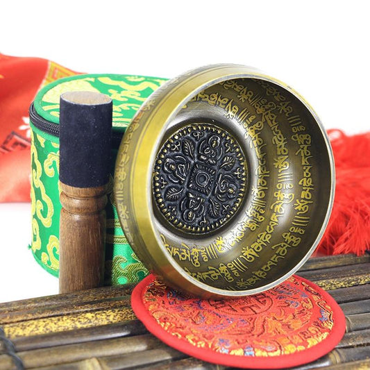 Tibetan Chakra Healing Meditation Singing Bowl Set With Mallet