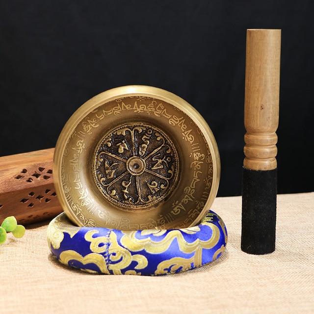 Tibetan Chakra Healing Meditation Singing Bowl Set With Mallet