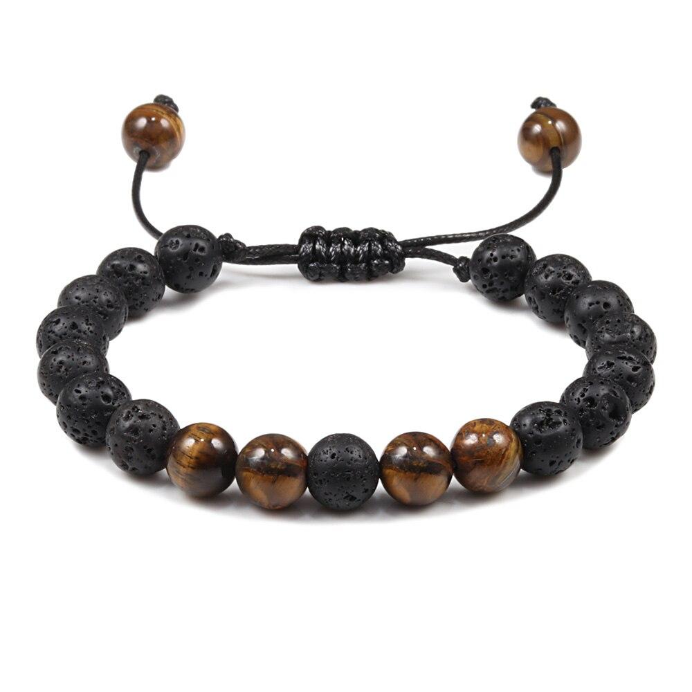 Lava Stone Yoga Healing Bangle