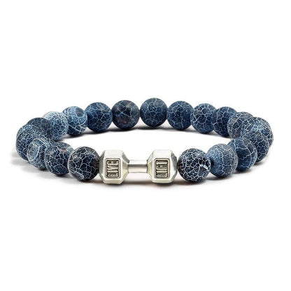 Handmade Dumbbell Natural Stone Yoga Bangles