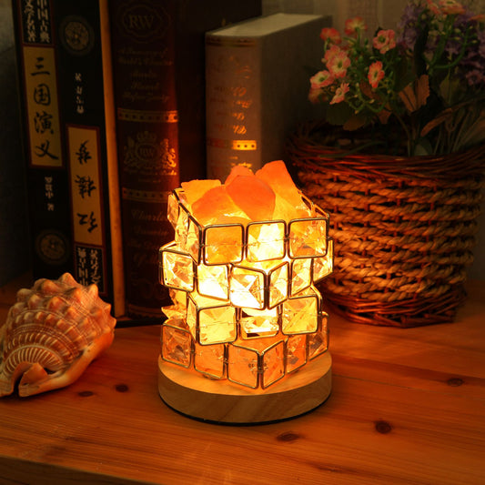 Rubik's Cube Serenity Himalayan Salt Lamp