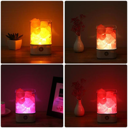 Portable USB Crystal Salt Lamp Air Purifier