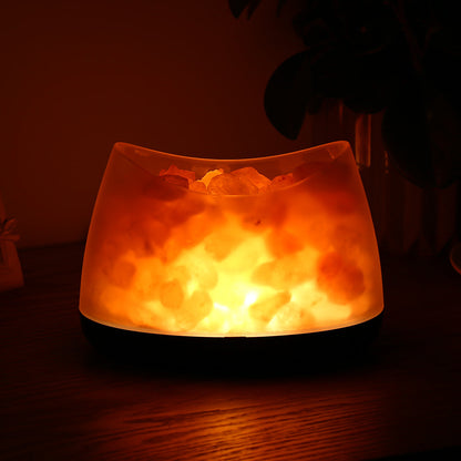 Natural Light Himalayan Salt Basket Lamp