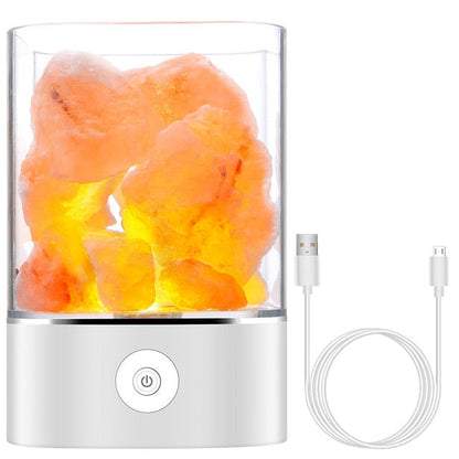 Himalayan Salt Desk Lamp & Air Purifier White