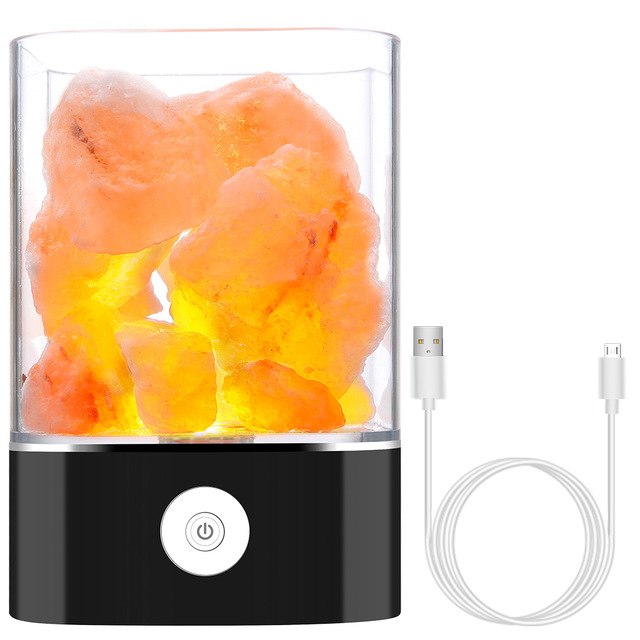 Himalayan Salt Desk Lamp & Air Purifier White