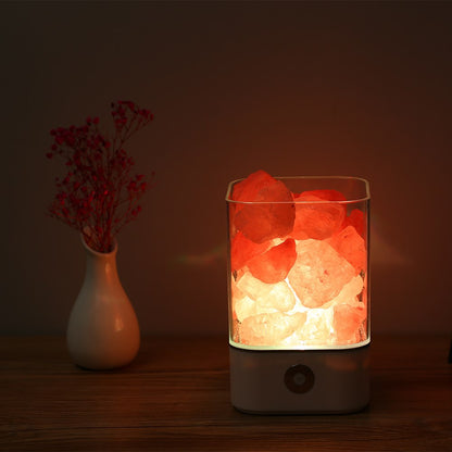 Himalayan Salt Desk Lamp & Air Purifier White