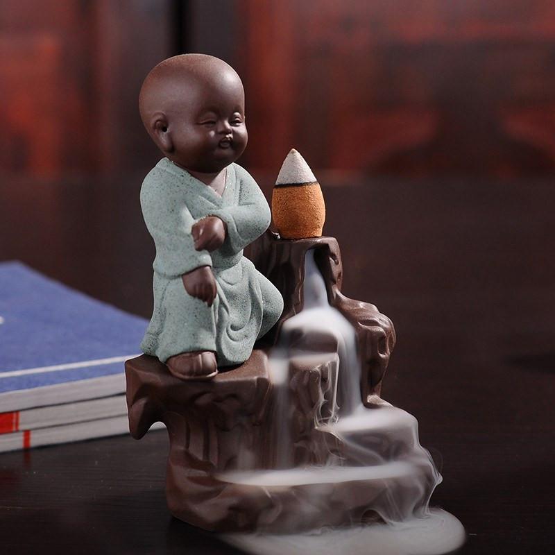 MONK BACKFLOW INCENSE HOLDER