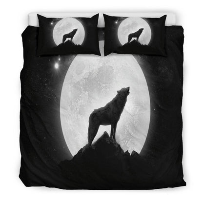 WOLF HOWLING DOONA BEDDING 3 PIECE SET