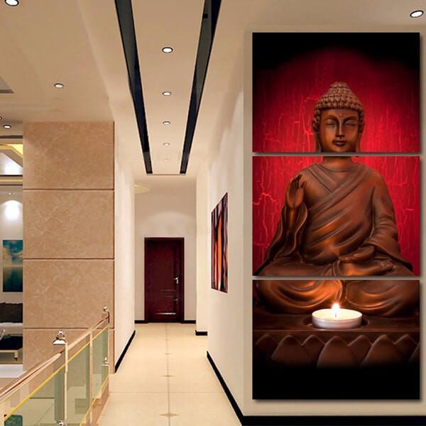 CANDLELIGHT BUDDHA CANVAS