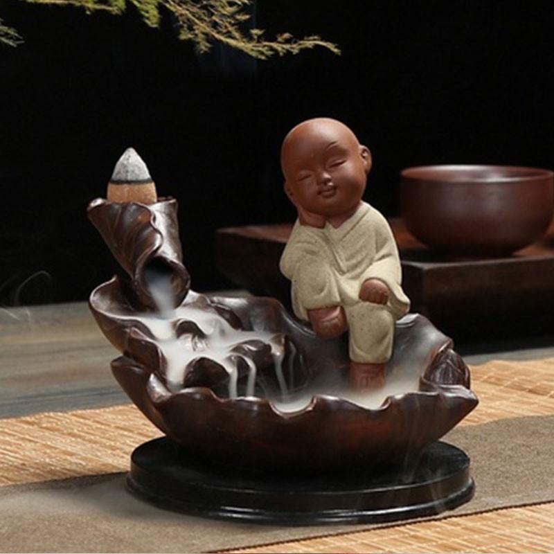 RELAXING MONK BACKFLOW INCENSE BURNER