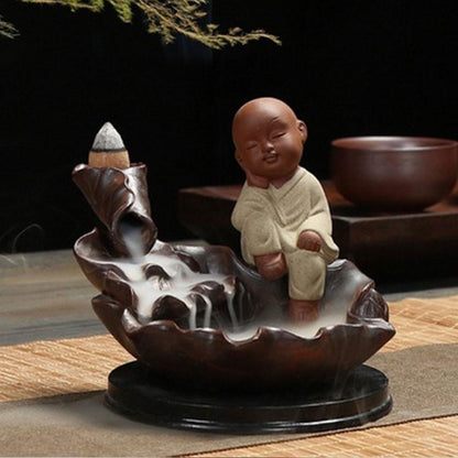 RELAXING MONK BACKFLOW INCENSE BURNER