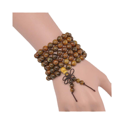 SANDALWOOD 108 BEADS MALA BRACELETNECKLACE