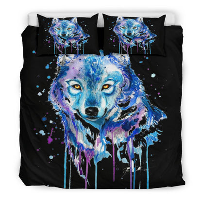 WOLF LOVERS WATERCOLOUR DOONA BEDDING SET