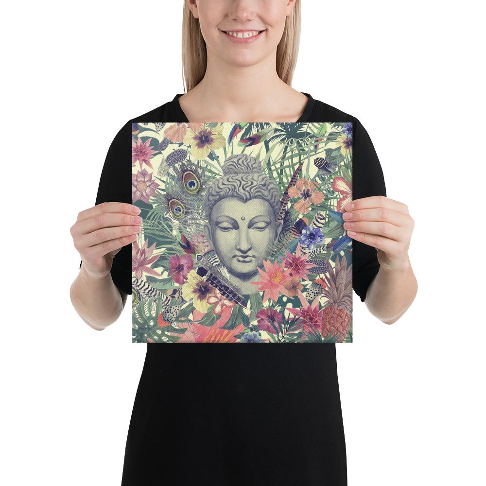 Peacock Energy | Buddha Head Canvas