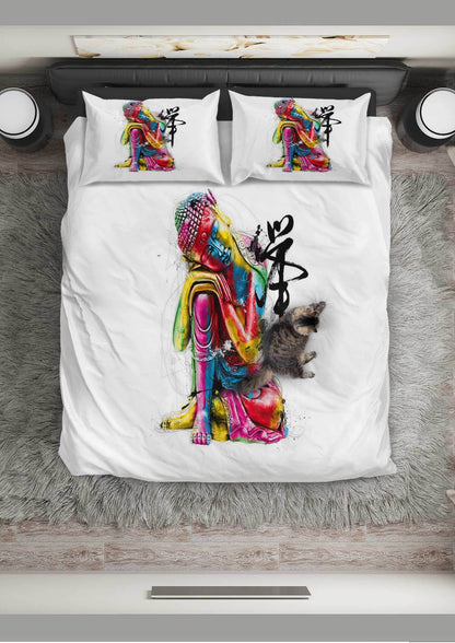 ABSTRACT BUDDHA BEDDING SET