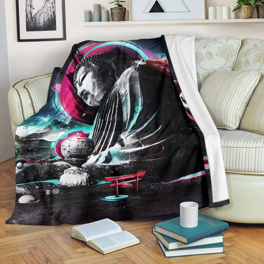 BUDDHA POP ART PREMIUM BLANKET