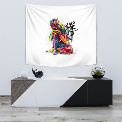 ABSTRACT BUDDHA TAPESTRY