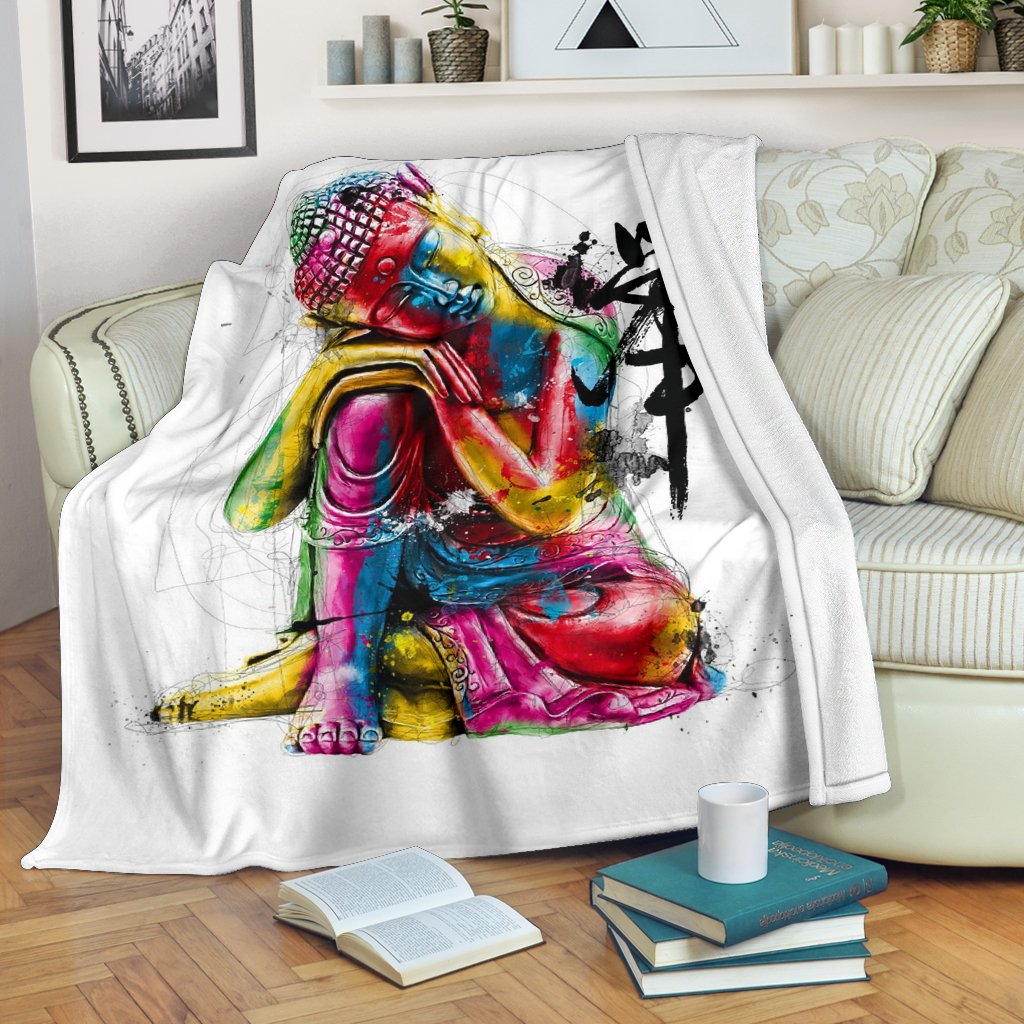 ABSTRACT BUDDHA PREMIUM BLANKET