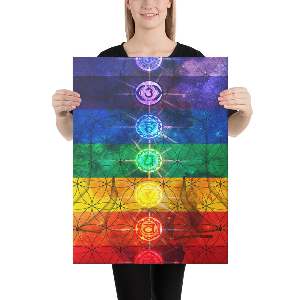 7 Chakra Galaxy Awakening Canvas