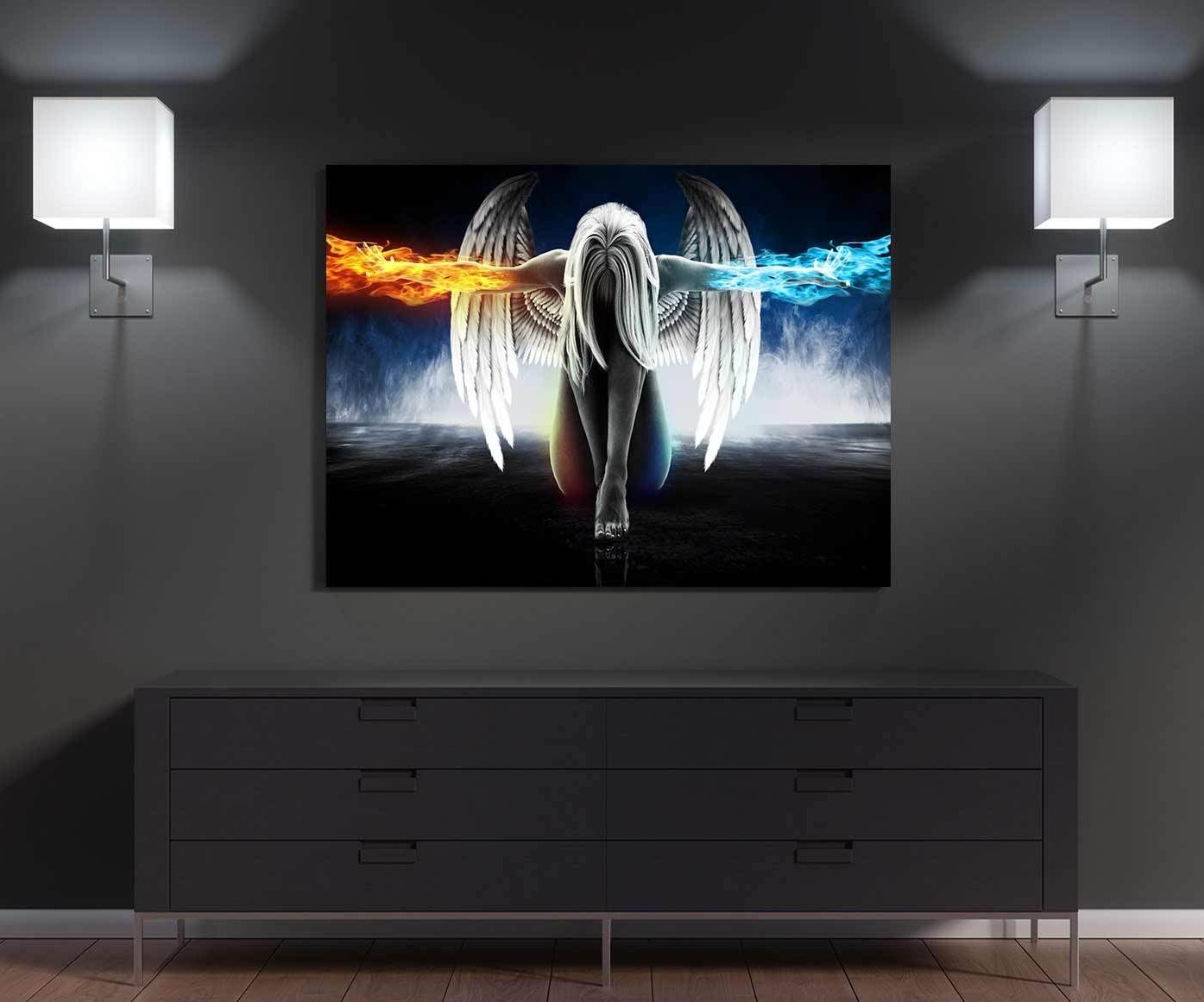 ANGEL POWER CANVAS WALL ART