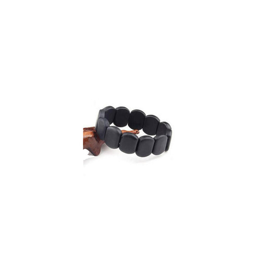 BLACK OBSIDIAN STONES BRACELET