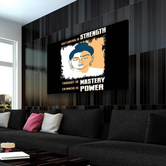 STRENGTH, MASTERY, POWER CANVAS WALL ART