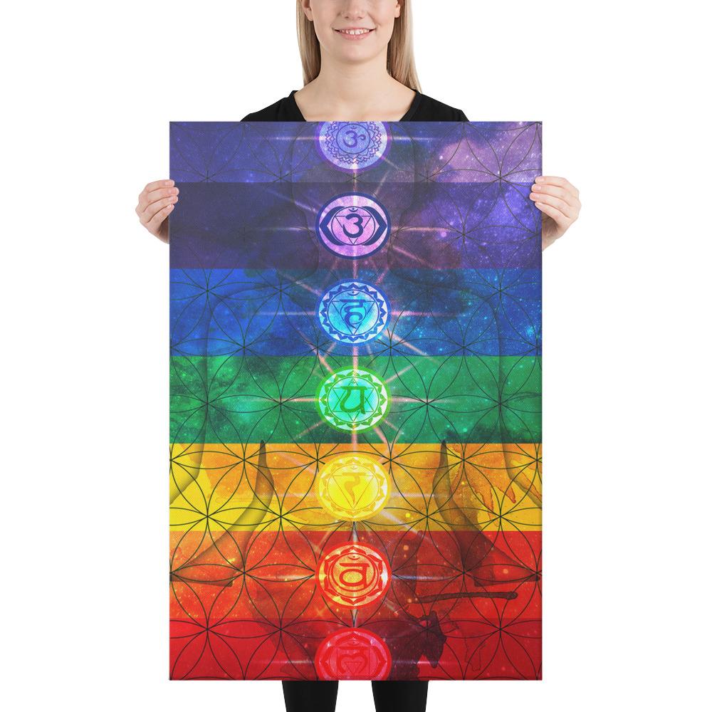 7 Chakra Galaxy Awakening Canvas