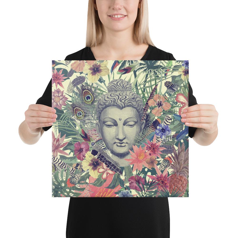 Peacock Energy | Buddha Head Canvas