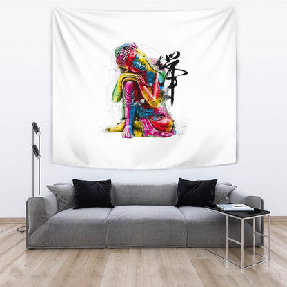 ABSTRACT BUDDHA TAPESTRY